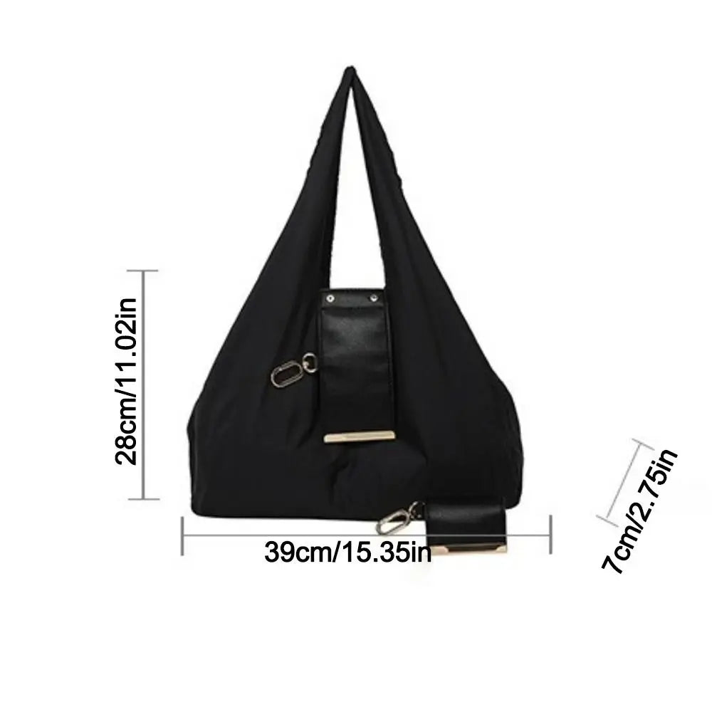 New Mini Keychain Tote Bag Foldable Expandable Supermarket Eco-Friendly Bag Reusable Large Capacity Handbag Daily & Accessory